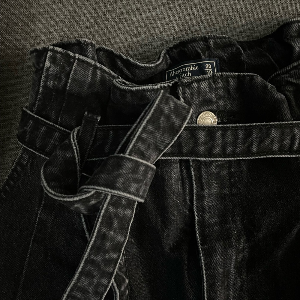 Abercrombie and Fitch grey mom jeans